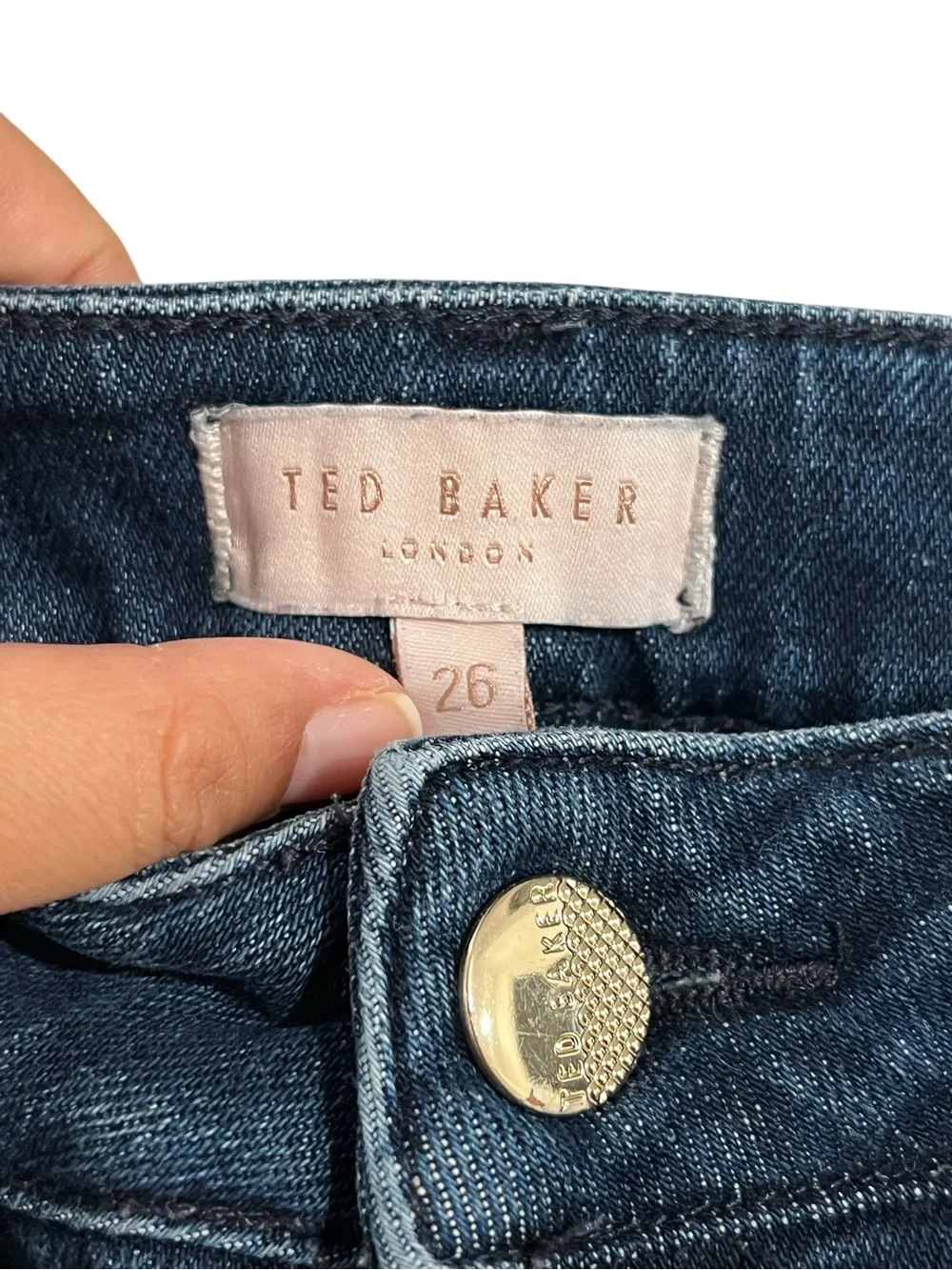 Ted Baker Pralina Embroidered Crop Jeans